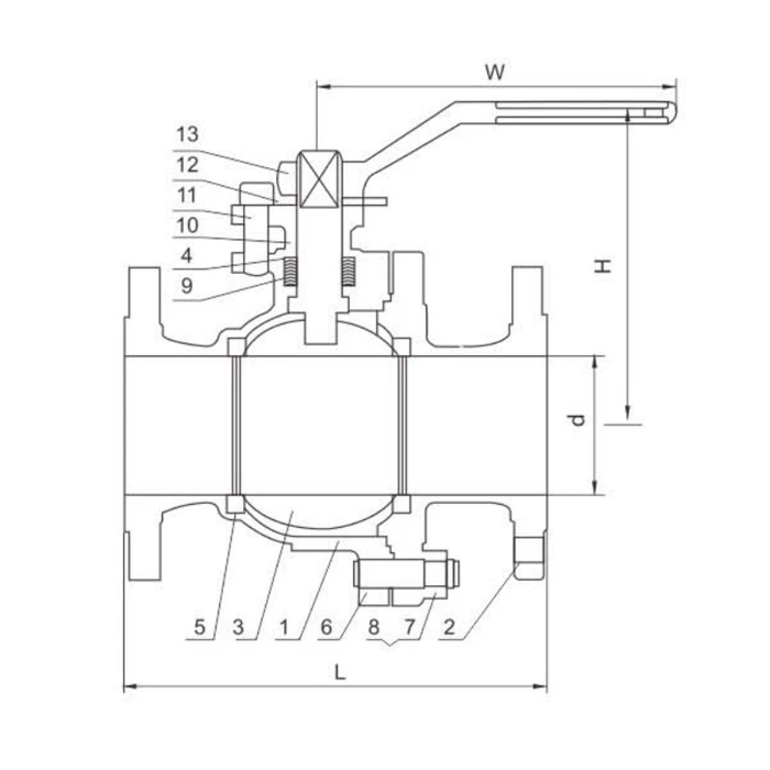Flanged Floating Ball Valve factory